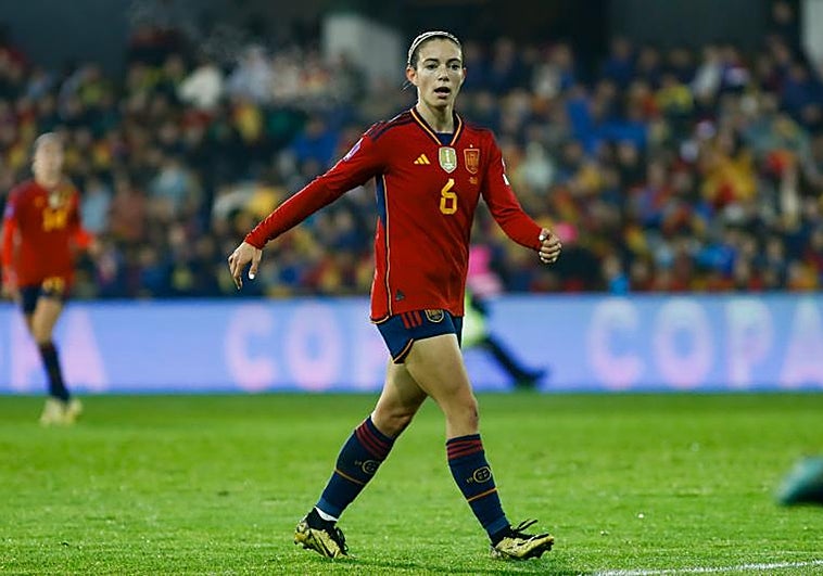 Aitana Bonmatí, durante el España-Italia