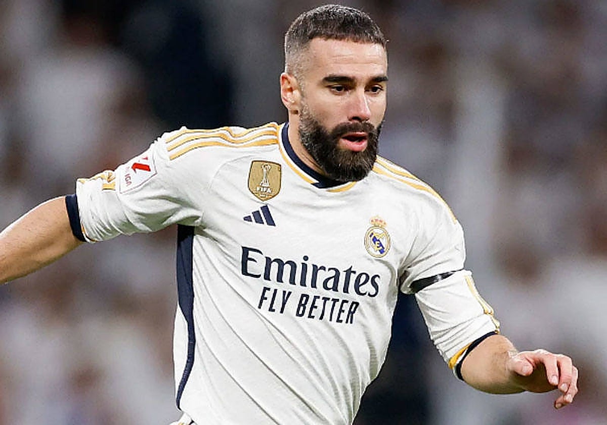 Carvajal, durante el Real Madrid - Granada del sábado en el Bernabéu