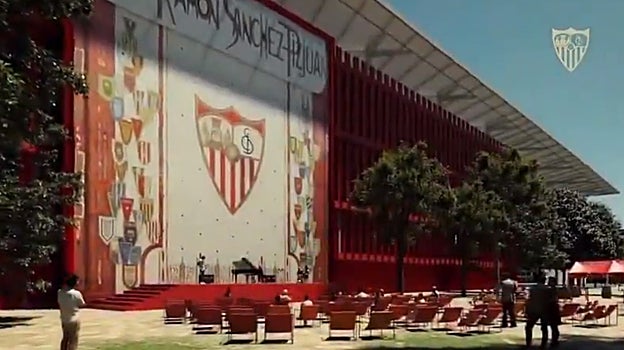 Parte del mosaico del centenario, que no se vería afectado por la construcción del nuevo recinto