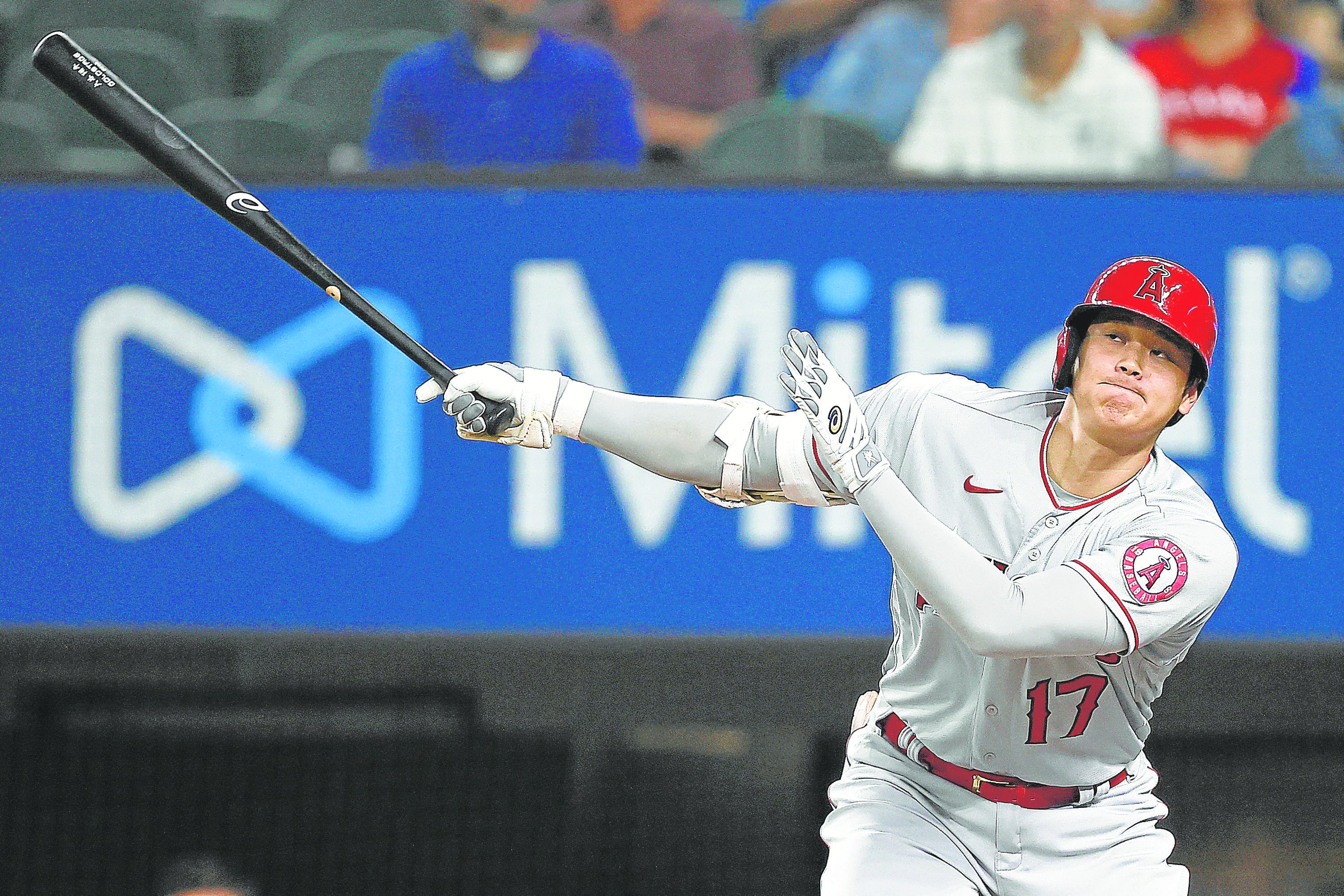 Sohehi Ohtani, en acción en la liga estadounidense de béisbol