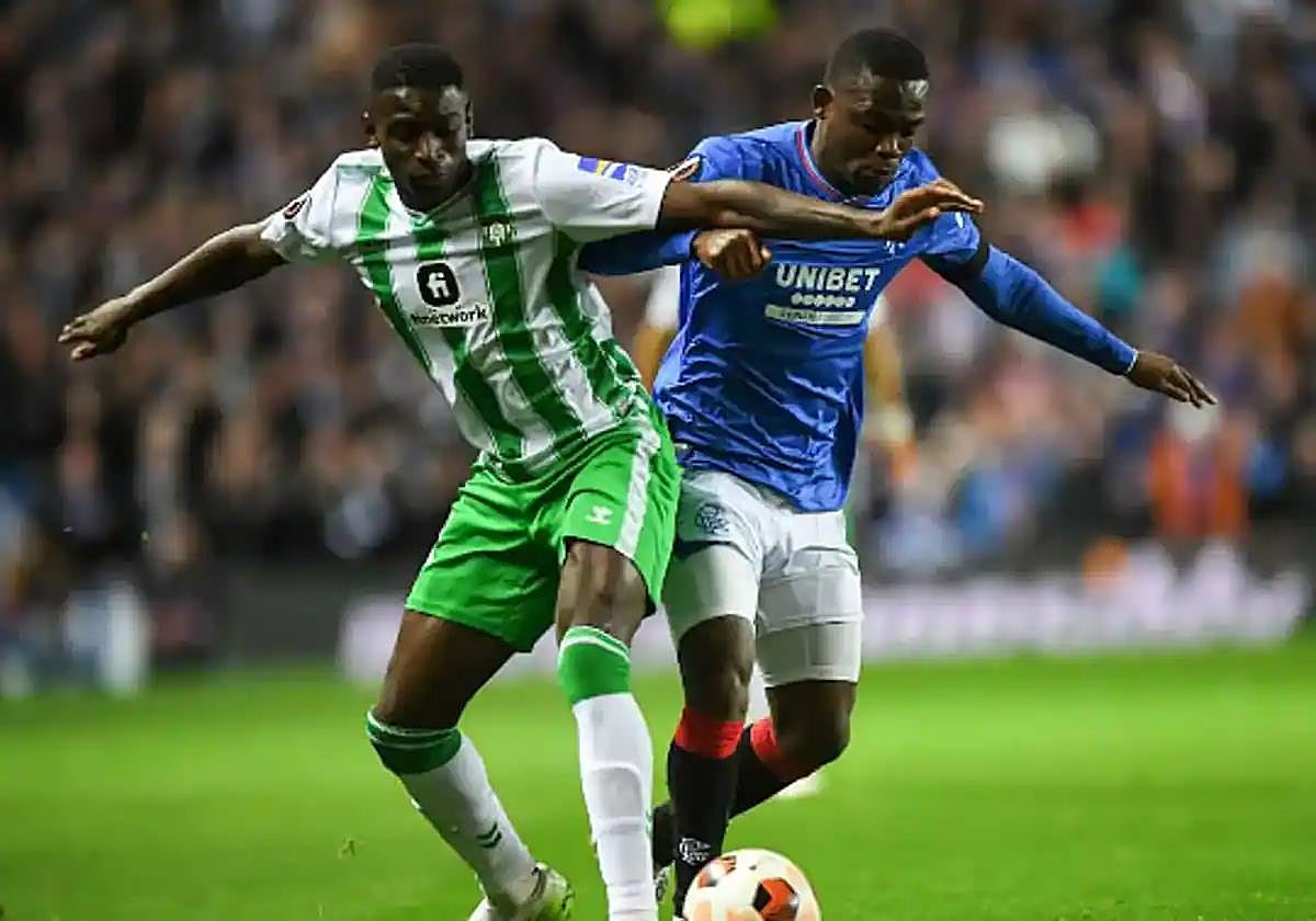 Lance del juego del Rangers - Betis de esta temporada