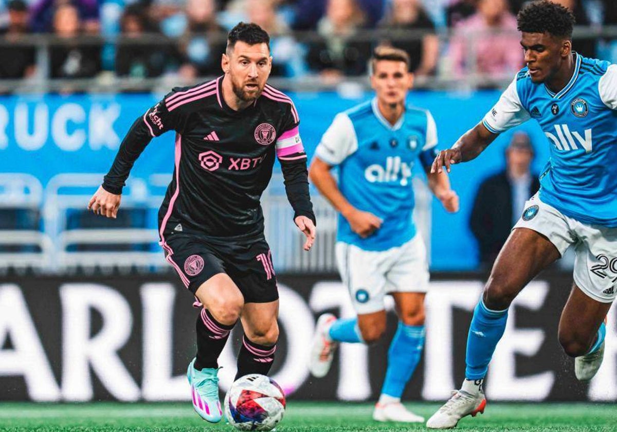 Messi, durante un partido de la MLS con el Inter de Miami