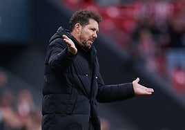 Simeone , sobre la carga de partidos: «Lo tenemos que aceptar como que a nadie le importa»