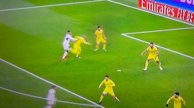 La supuesta falta de Bellingham antes del 1-0