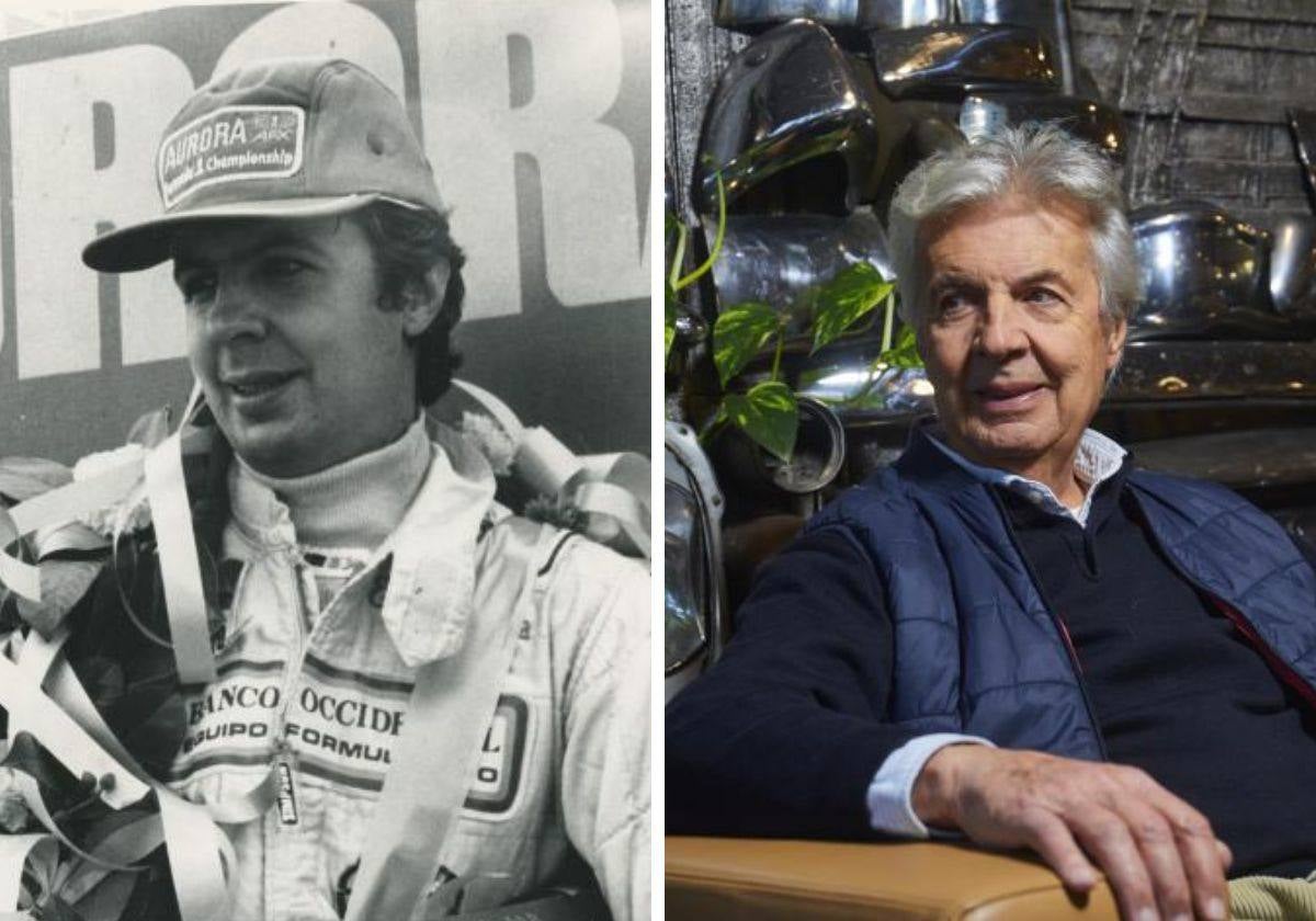 Emilio de Villota, piloto de F1 en 1977; y en la actualidad, en el club social del RACE