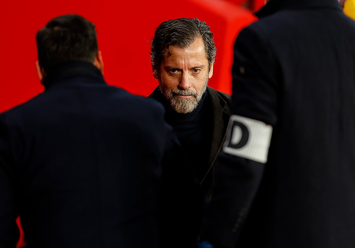 Quique Sánchez Flores, durante el Granada - Sevilla
