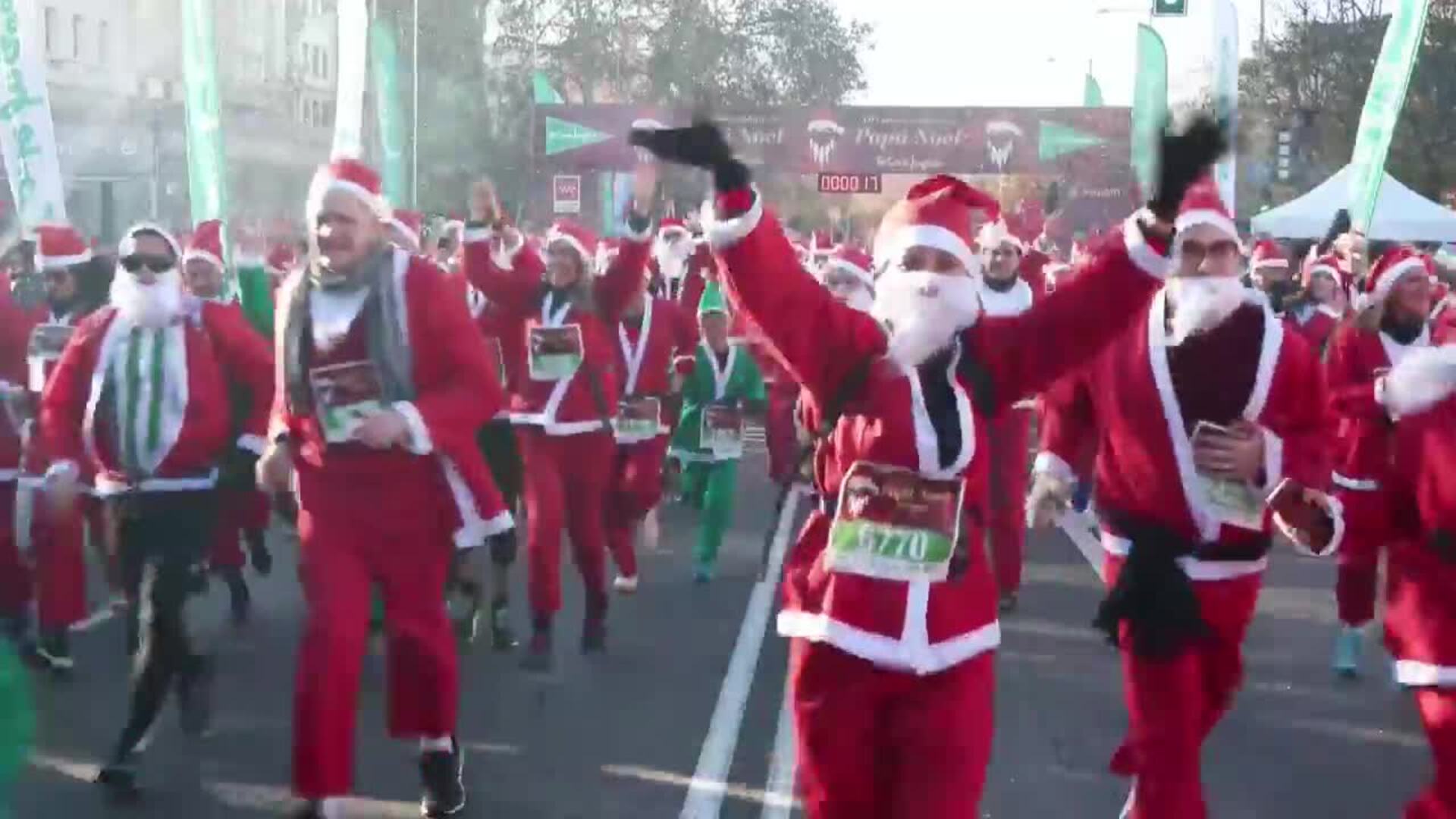 La Carrera de Papá Noel reúne en Madrid a 7.000 participantes con un fin solidario