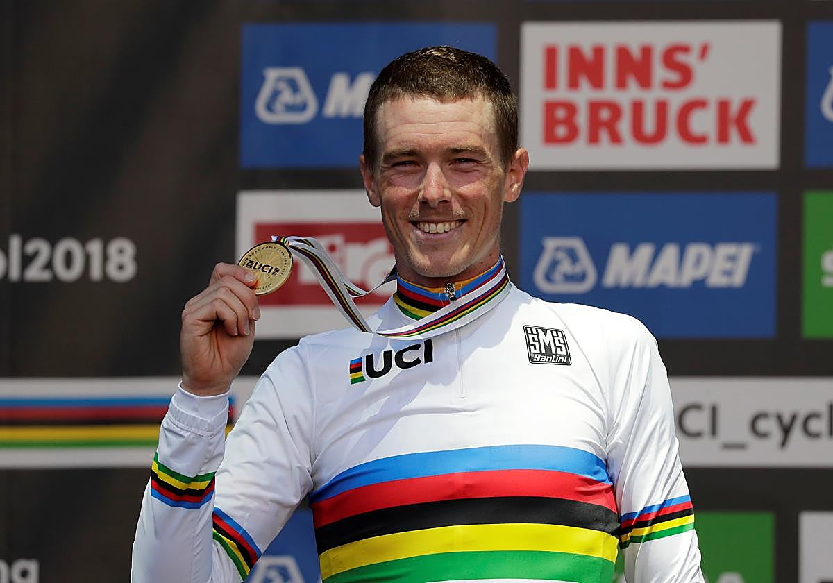El campeón mundial de ciclismo Rohan Dennis