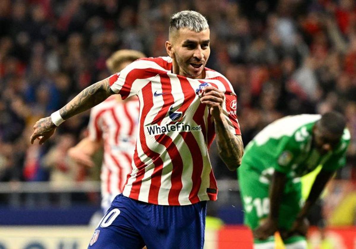 El delantero del Atlético de Madrid, Ángel Correa