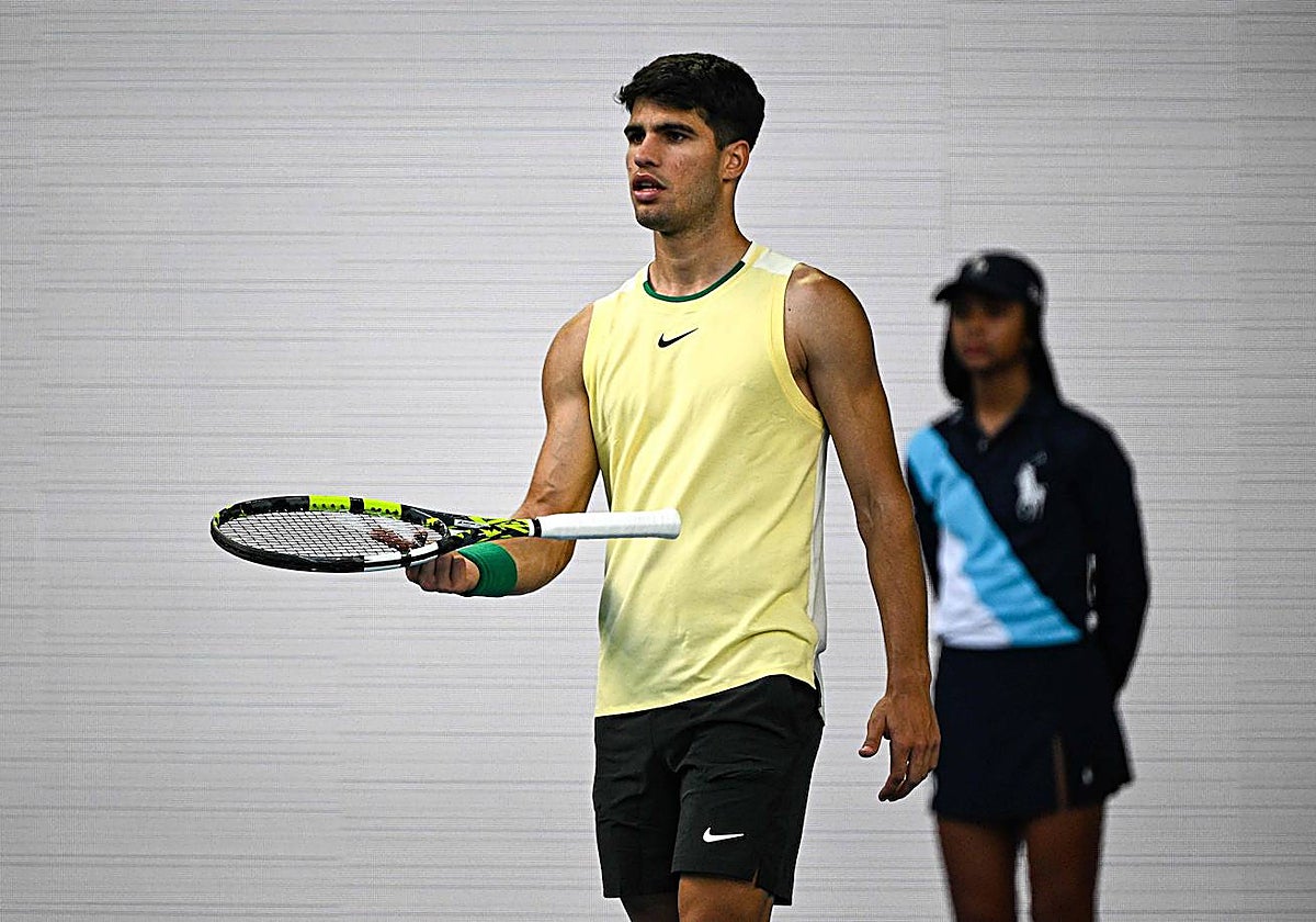 Alcaraz y su partido 200: «El récord está en 1.200 o así, ¿no? Vamos a ir a por ello»