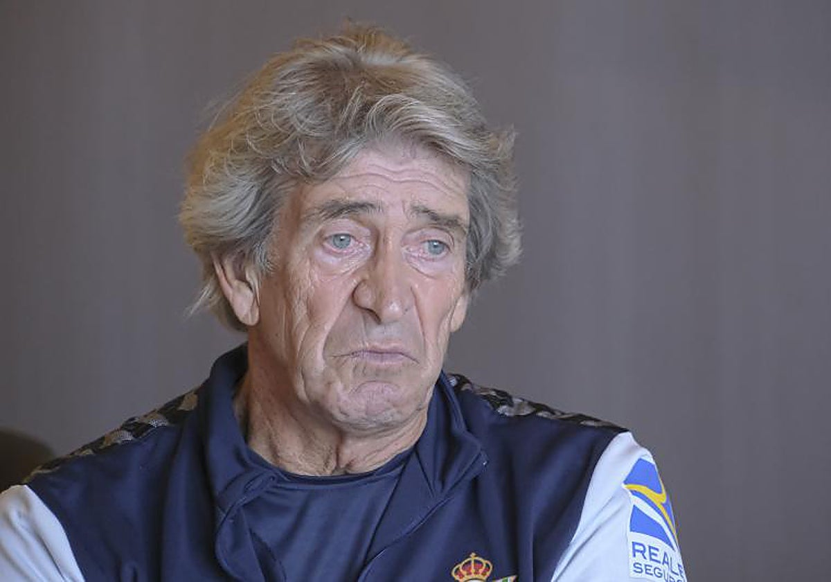 Pellegrini, en una de las fotos de la entrevista con ABC de Sevilla