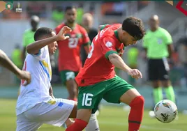 Casi media hora final para Abde en el empate de Marruecos ante RD Congo (1-1)