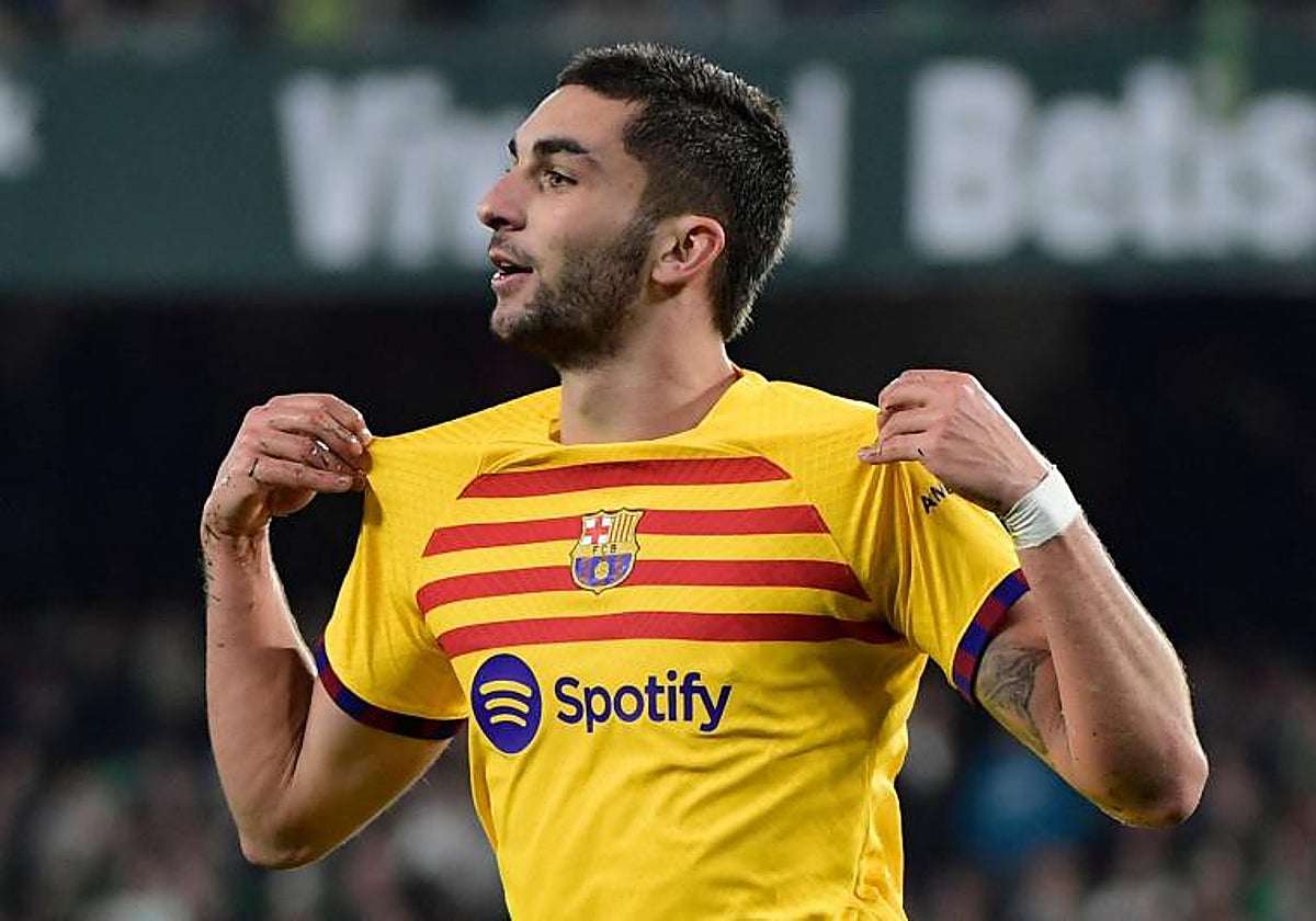 Ferran Torres, en el partido ante el Betis en el Villamarín