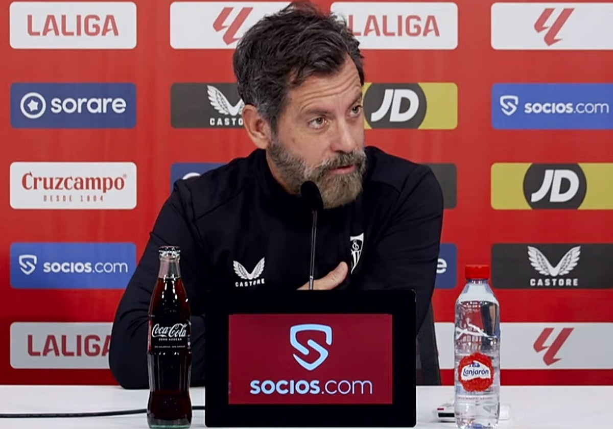 Quique Sánchez Flores, en rueda de prensa este miércoles