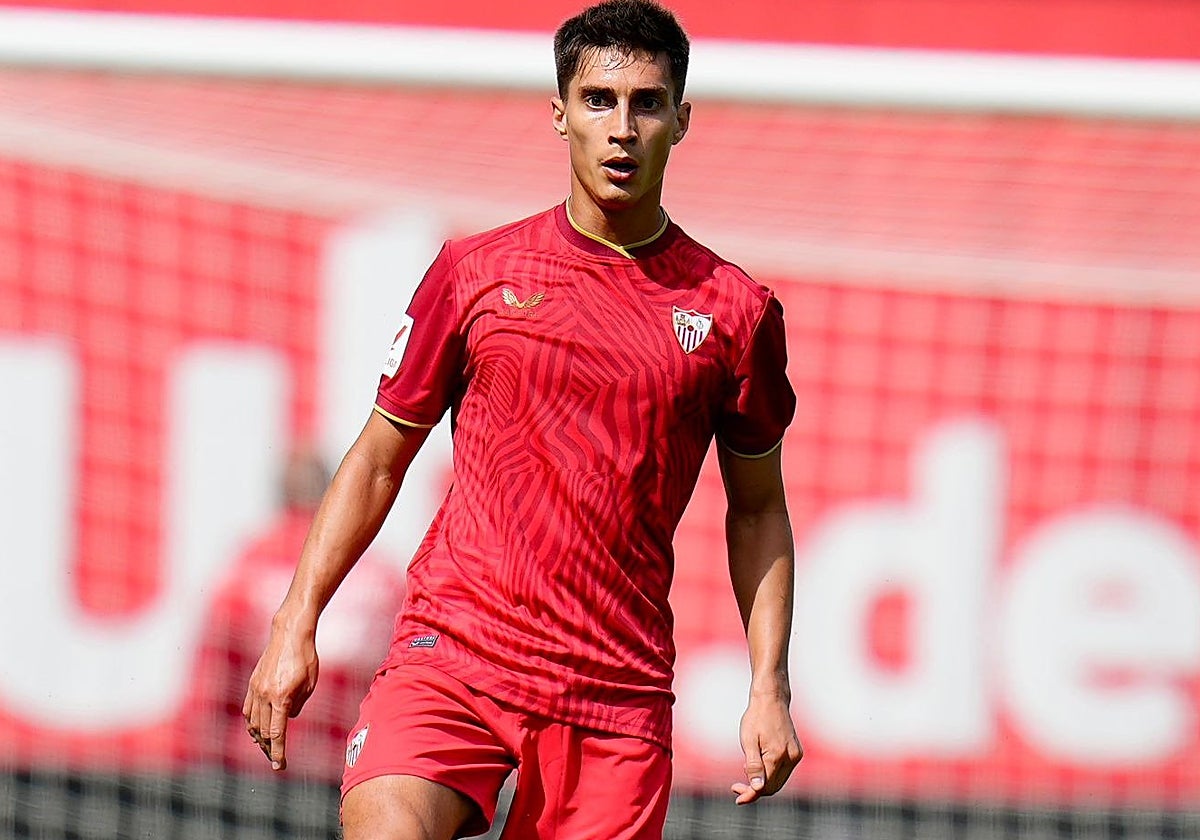 Federico Gattoni, en un partido de pretemporada con el Sevilla