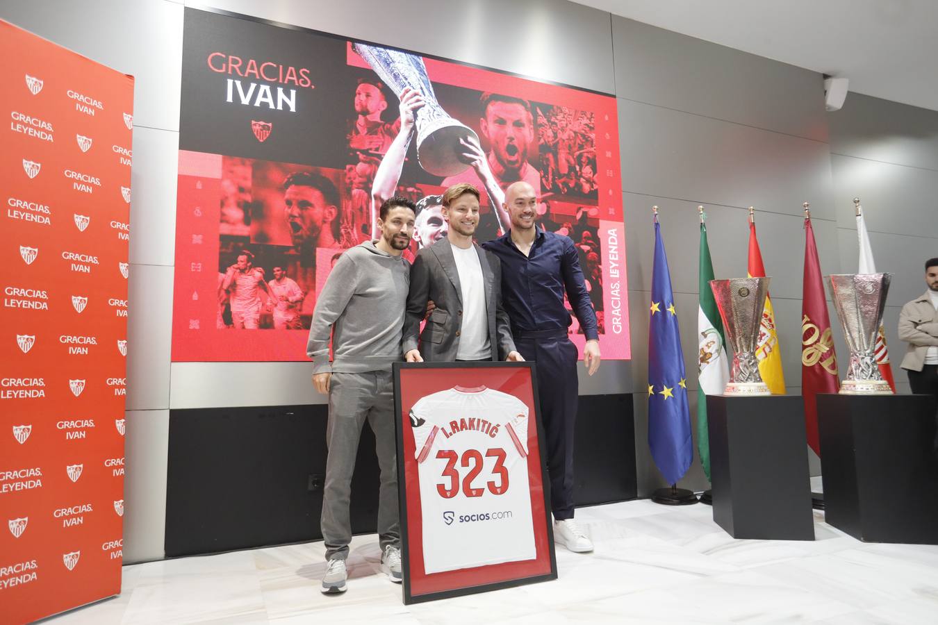 Acto de despedida de Iván Rakitic del Sevilla FC