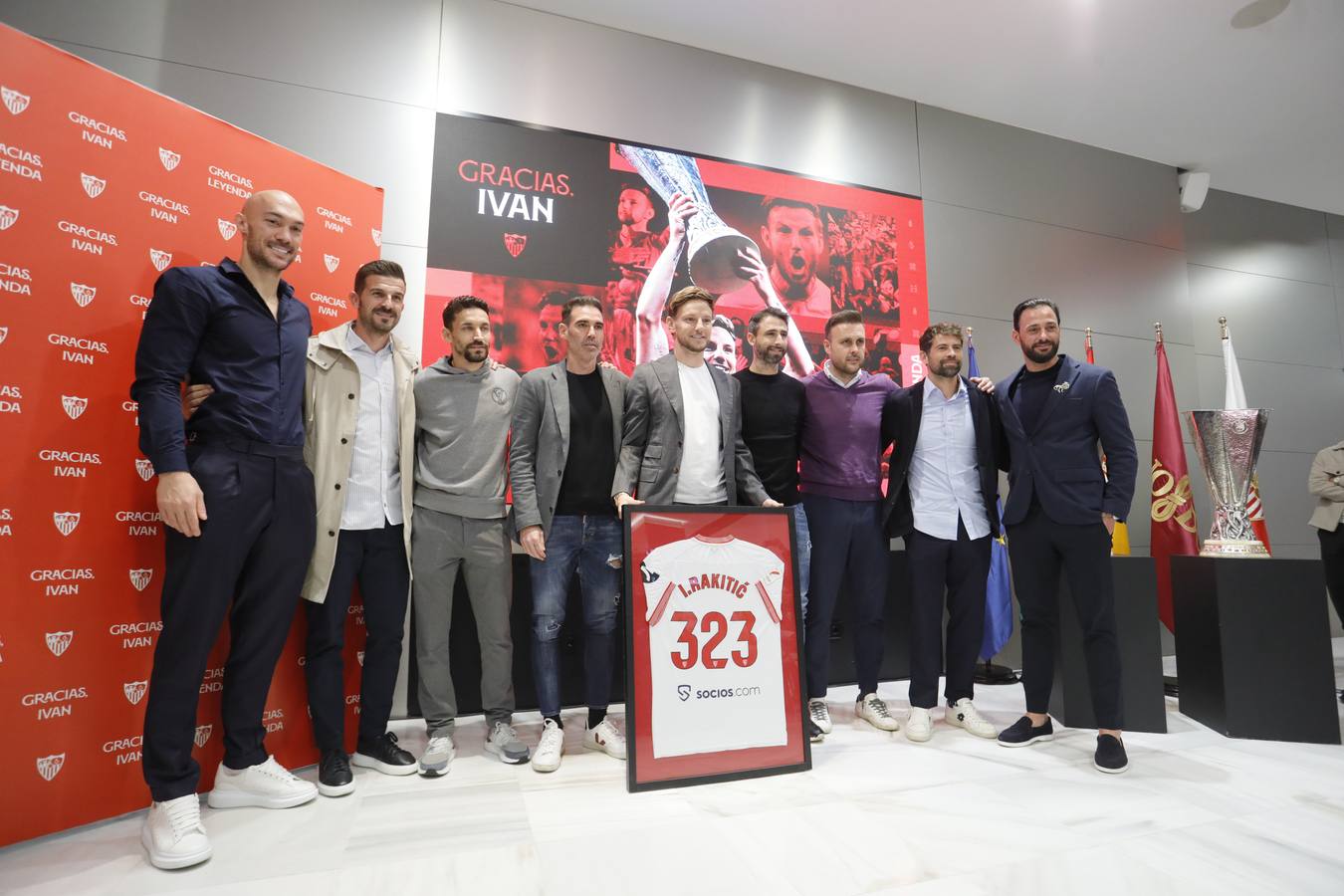 Acto de despedida de Iván Rakitic del Sevilla FC