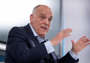 Tebas: «LaLiga está empezando a hacer actuaciones contra los vídeos de Real Madrid TV»