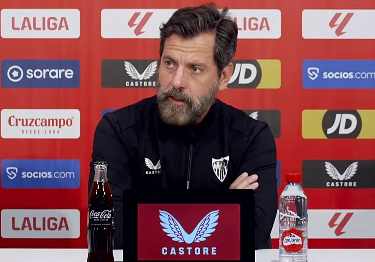 Quique Sánchez Flores, en rueda de prensa este viernes