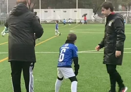Un golazo para la inclusión en el fútbol: el debut de Darío, un niño con síndrome de Down, con el CF Valdebebas