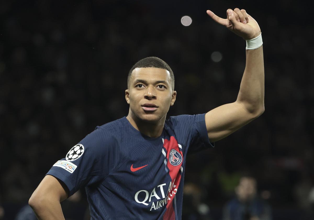 Kylian Mbappé, en el partido ante la Real Sociedad
