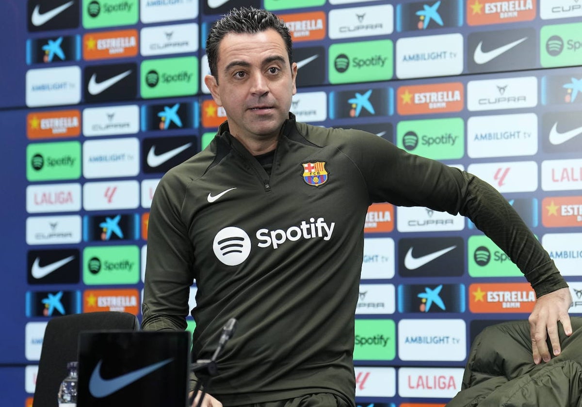 Xavi Hernández, técnico del Barcelona