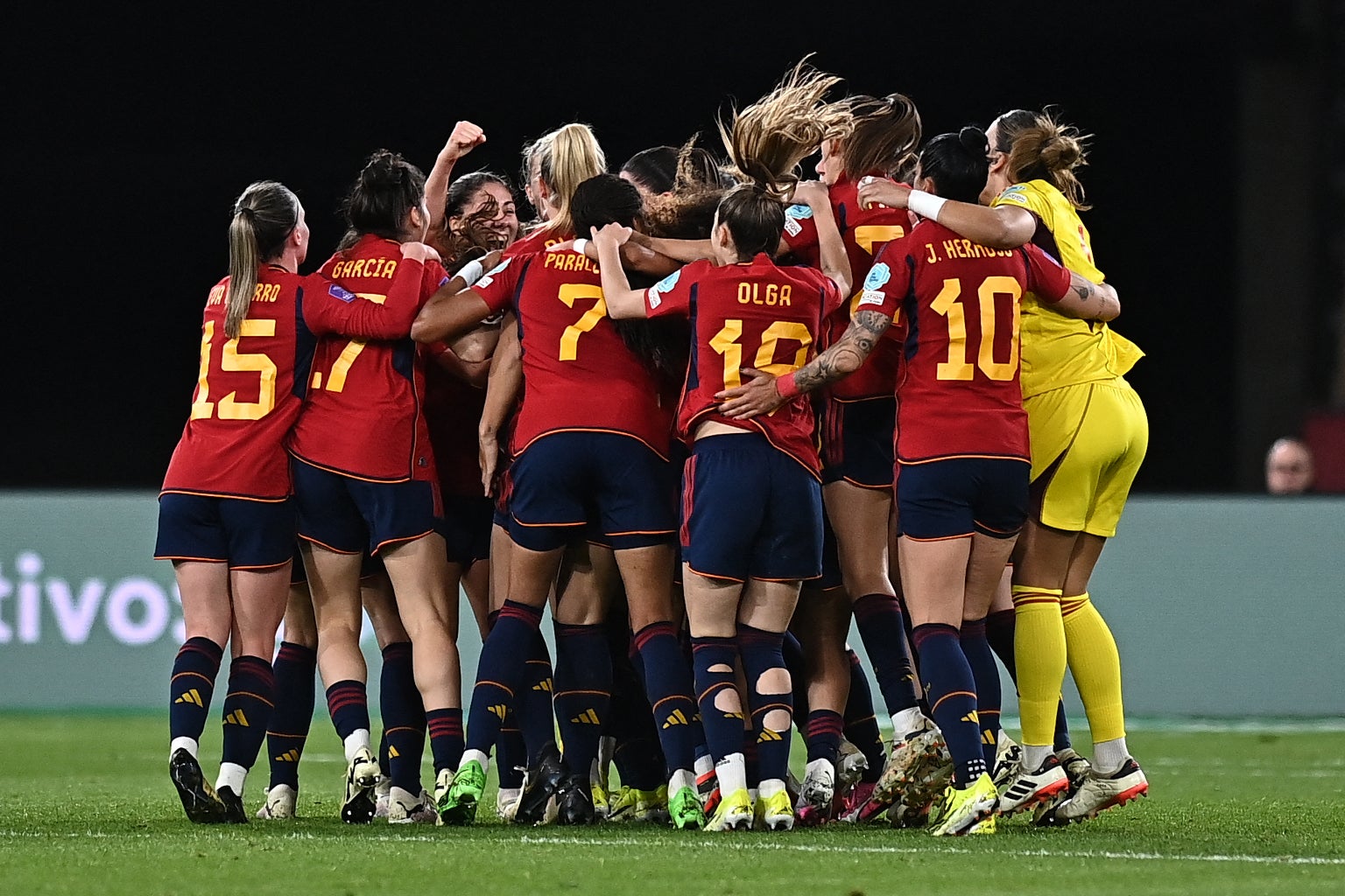Las jugadoras tras proclamarse ganadoras de la Liga de las Naciones.