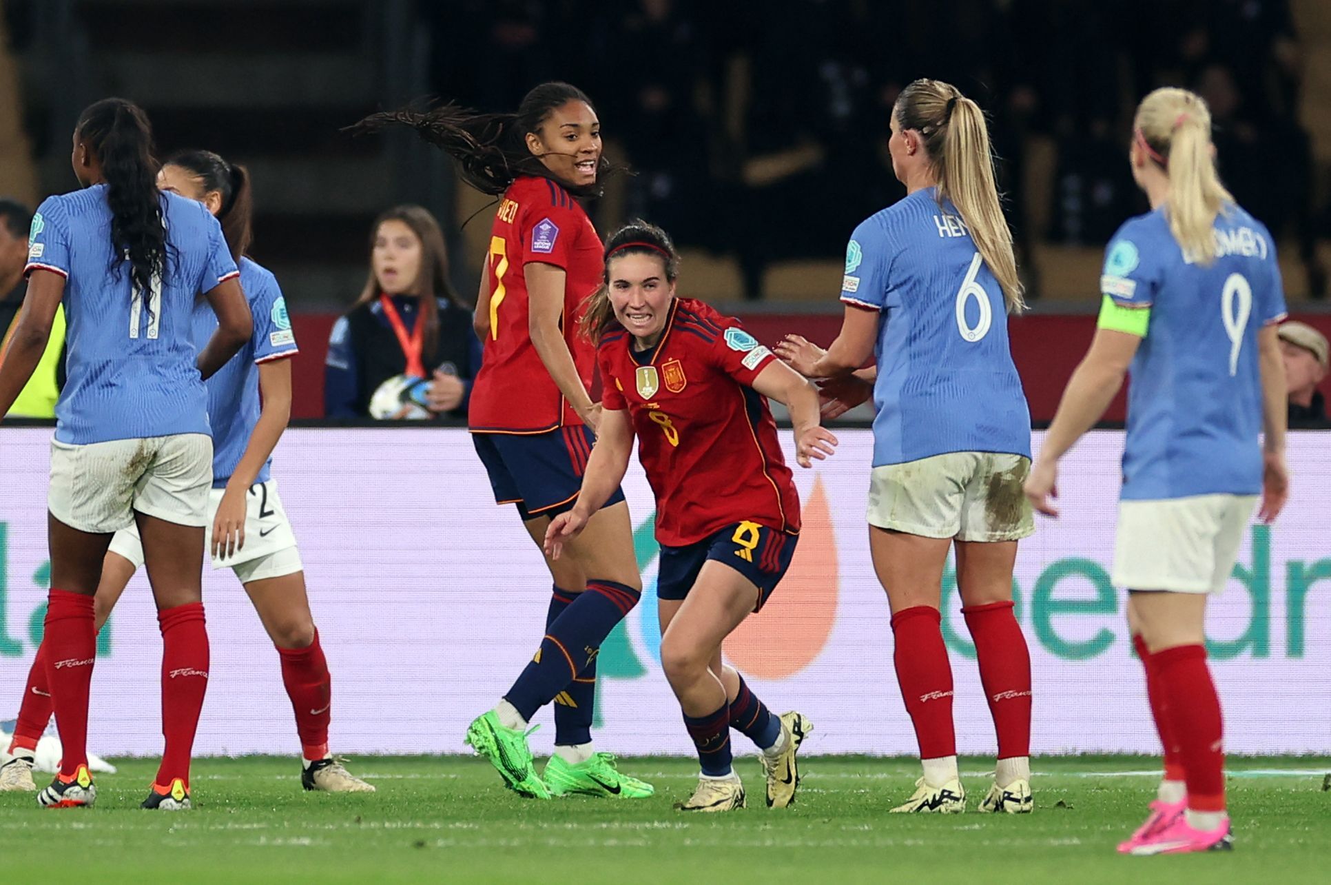 Mariona Caldentey celebra su gol en la final de la Liga de las Naciones.