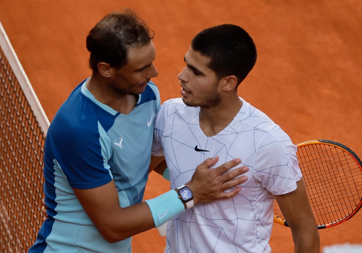 Rafa Nadal y Carlos Alcaraz juegan este domingo en Las Vegas