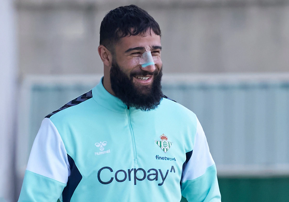 Fekir, en un entrenamiento de la pasada semana