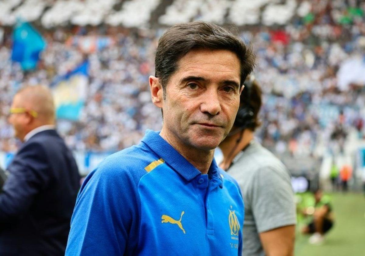 Marcelino, durante su breve estancia en el Olympique de Marsella