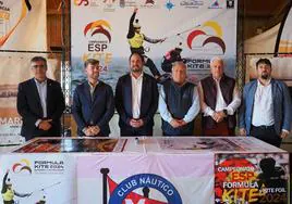 Los Alcázares presentó en el CN Mar Menor el Campeonato de Europa de Formula Kite 2024