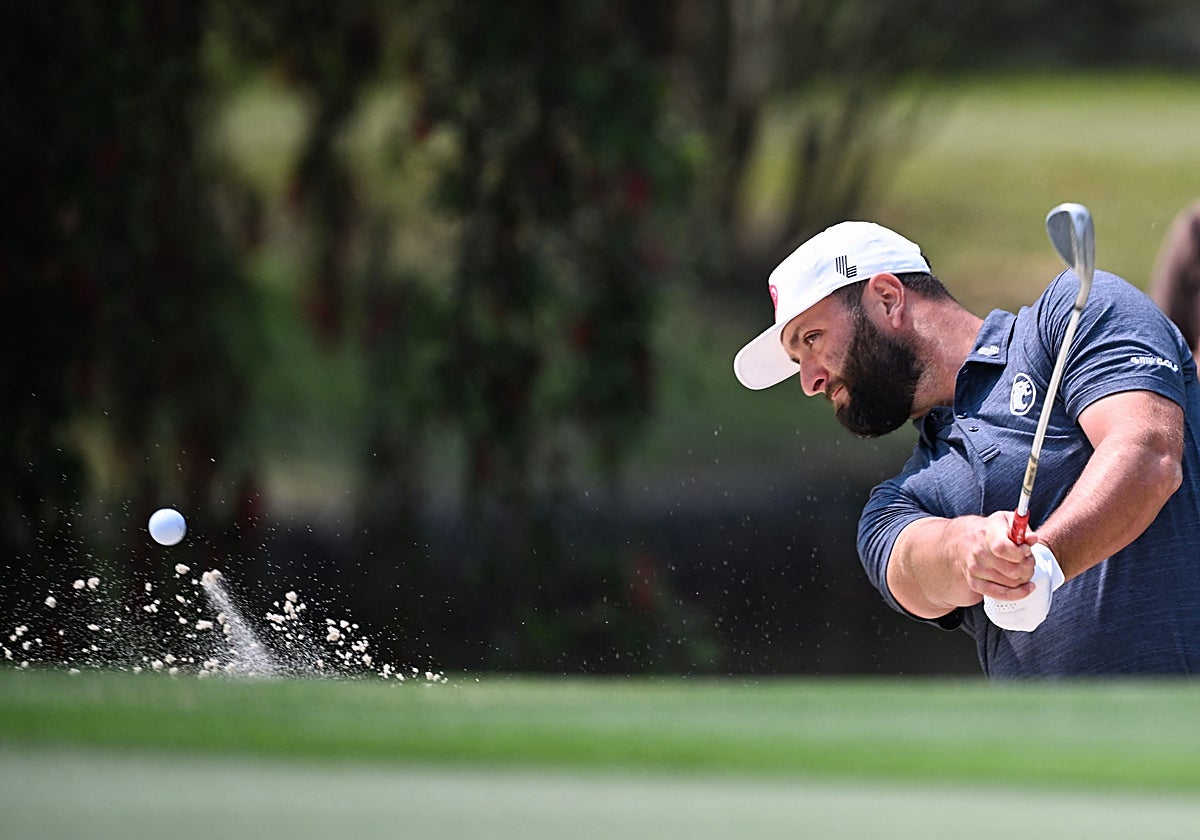 Jon Rahm, durante el torneo de Hong Kong