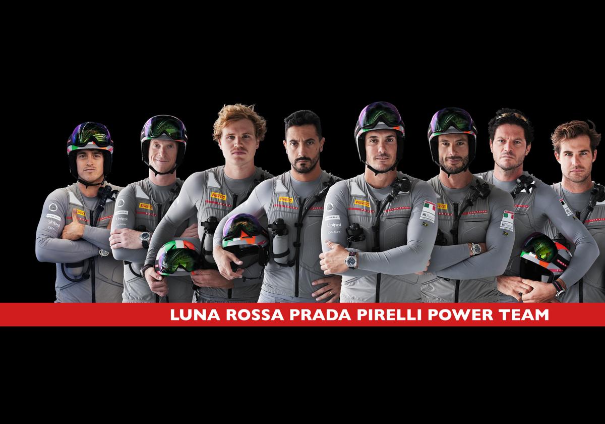 El Luna Rossa Prada Pirelli presentó sus nueve 'cyclors' para Barcelona
