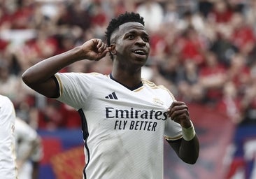 Exhibición de Vinicius y goleada del Madrid en El Sadar