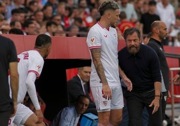 Bronca entre En-Nesyri y Quique Sánchez Flores: acabaron encarados y separados por Ocampos