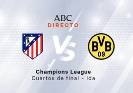 Atlético Madrid - Borussia Dortmund, estadísticas del partido de la Liga de Campeones