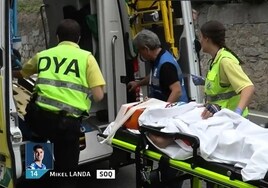 La clavícula de Mikel Landa, última víctima de la carrera maldita