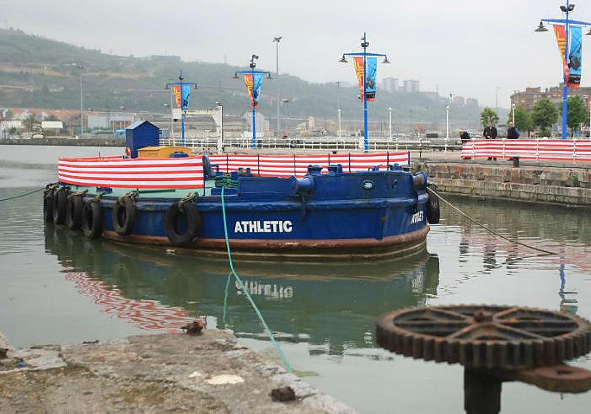 La Gabarra del Athletic, en el museo marítimo de Bilbao