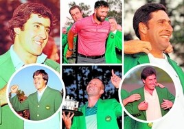 Augusta, el major más español, reaviva su leyenda: seis chaquetas verdes para un país y para la historia