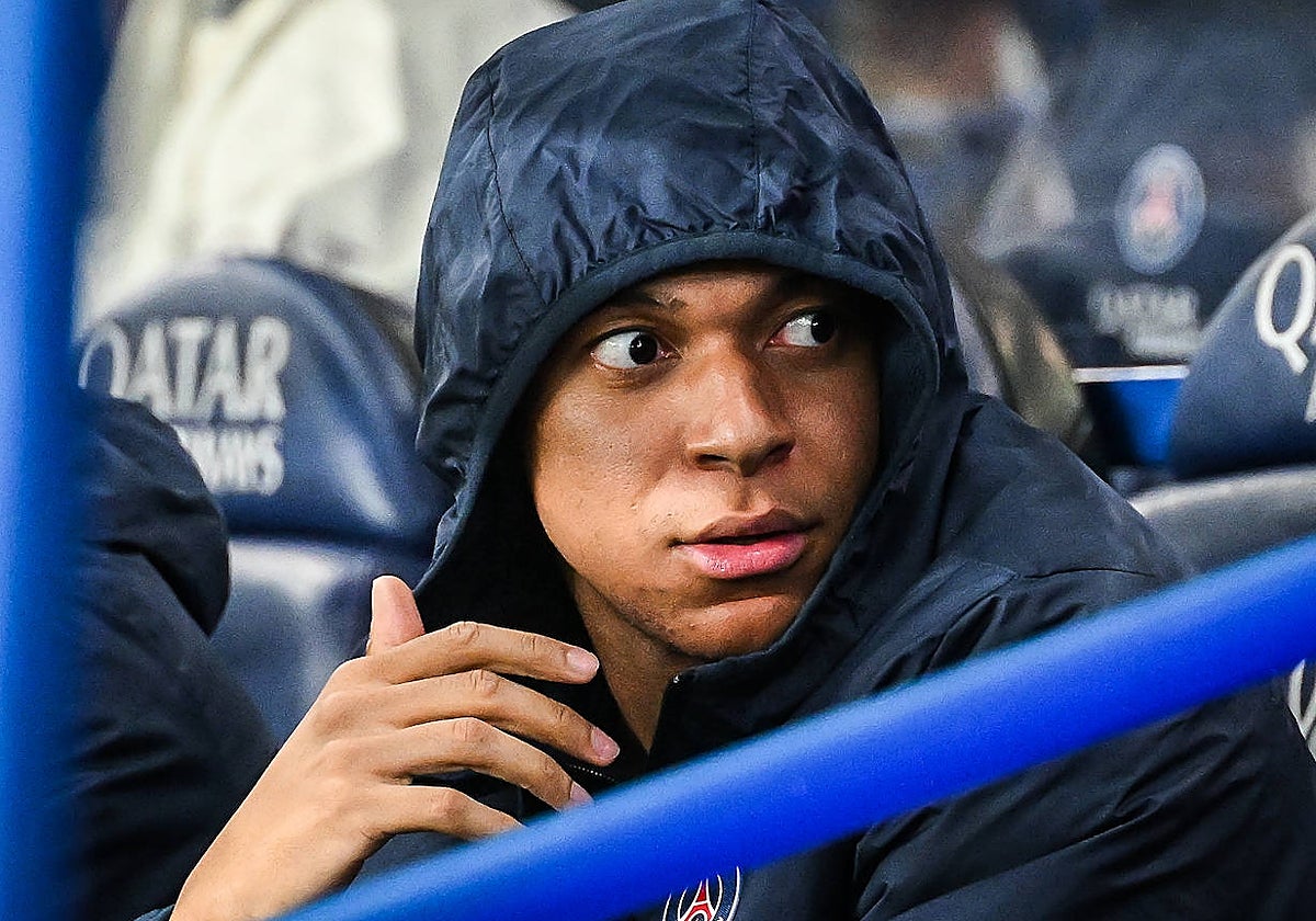 Mbappé, en el último partido del PSG en el Parque de los Príncipes