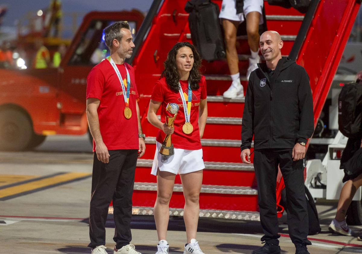 Jorge Vilda, Ivana Andrés y Luis Rubiales