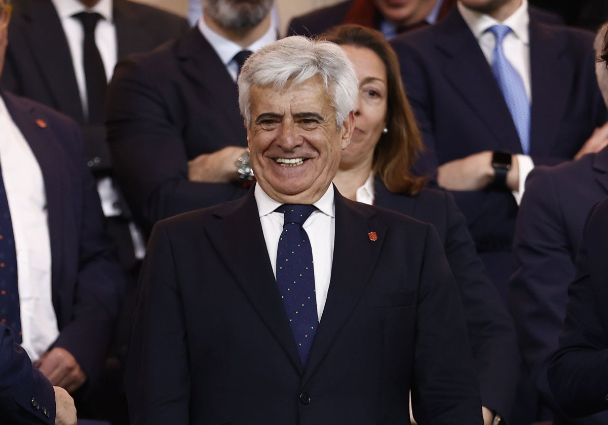 Pedro Rocha, durante el partido entre España y Brasil el pasado 3 de abril