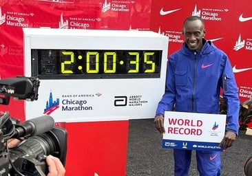 Honores a Kiptum en Róterdam, el maratón que eligió para bajar de las dos horas