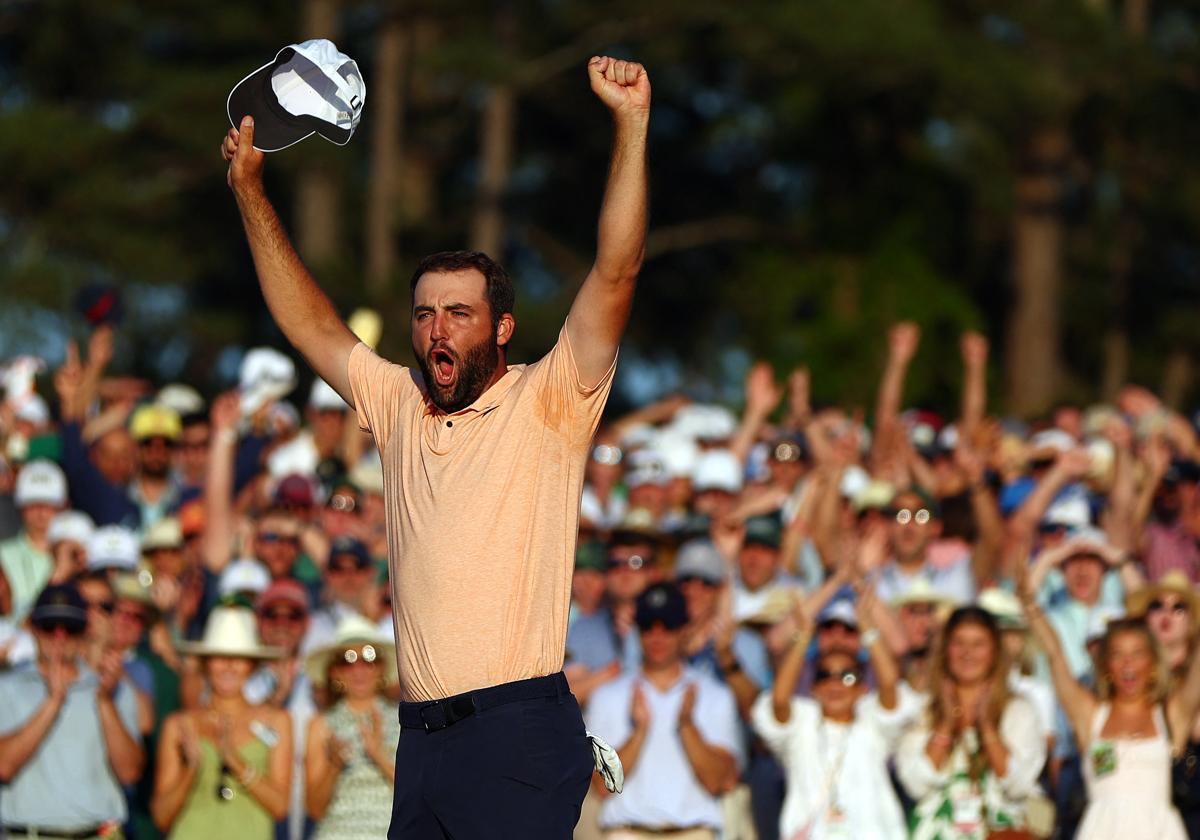 Scottie Scheffler en el Masters de Augusta el pasado sábado