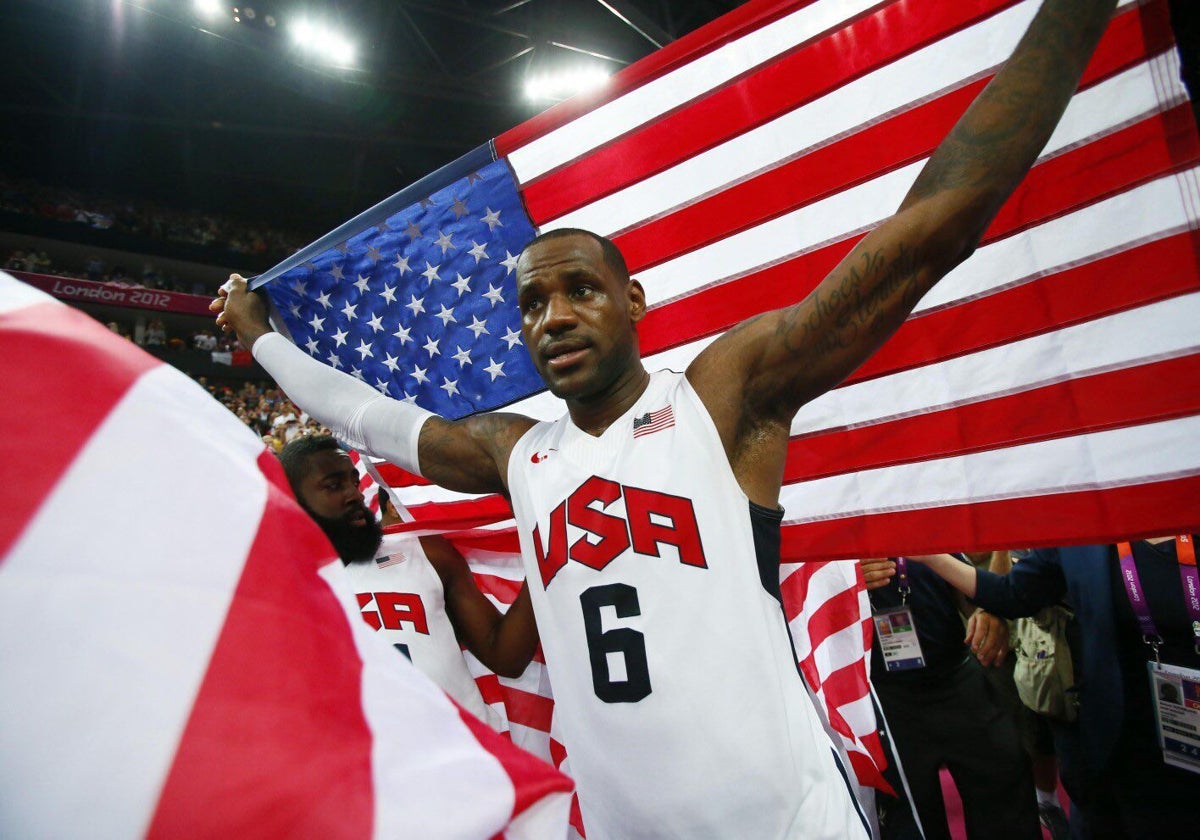 LeBron James, presente en Pekín 2008 y Londres 2012, estará en París con los 40 años ya cumplidos