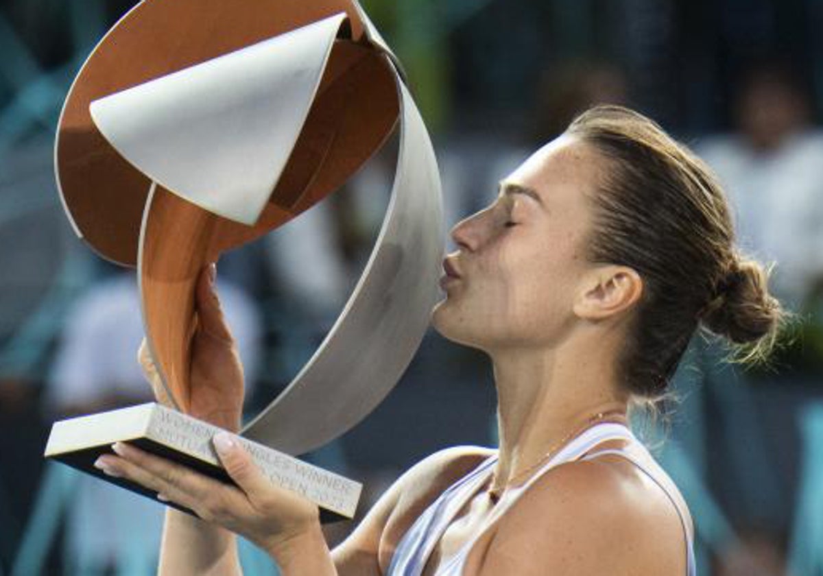 Aryna Sabalenka levanta ganadora del Mutua Madrid Open 2023