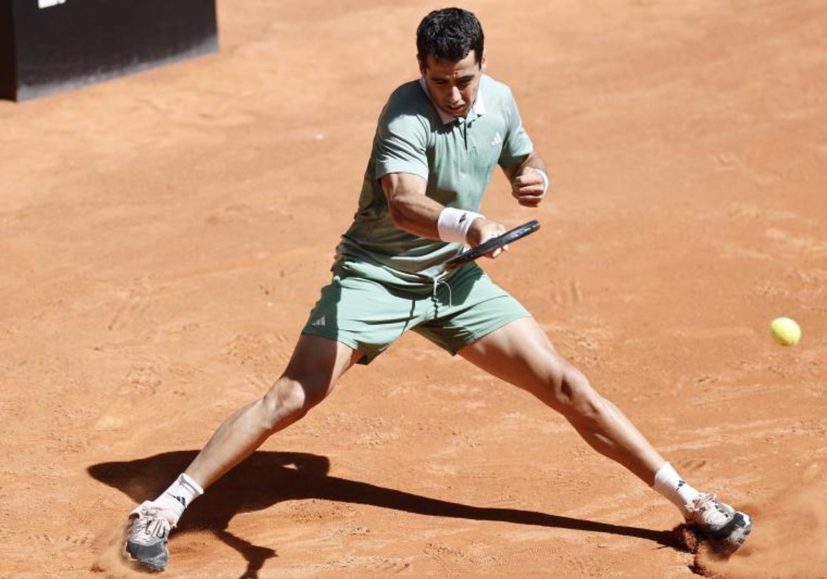 Jaume Munar en la primera ronda del Mutua Madrid Open