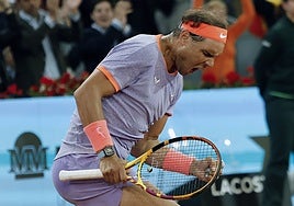 Nadal obra otro milagro en la Caja Mágica y alarga su estancia en Madrid tras batir a De Miñaur
