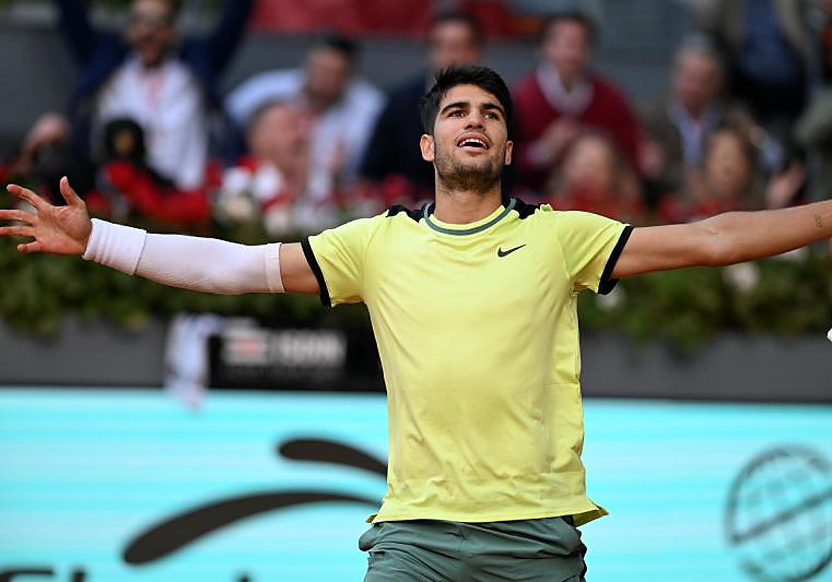 Carlos Alcaraz en el Mutua Madrid Open